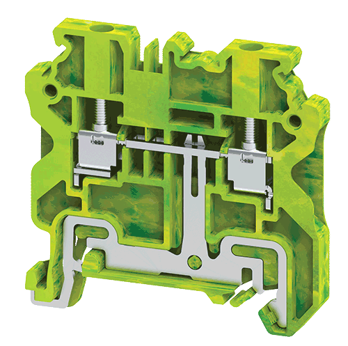 Connectwell CYG2.5, 2.5 mm², Protective-earth terminal block, Green/Yellow
