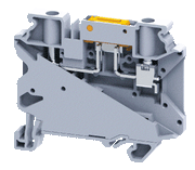 Connectwell CYK4, 4 mm², Knife-disconnect terminal block, Grey