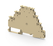 Connectwell CYTL2.5BG, 2.5 mm², Triple-level feed-through terminal block, Beige