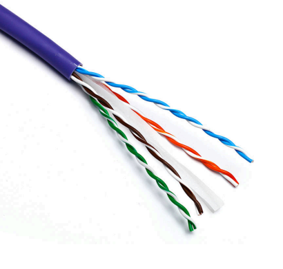 CAT6E 4pair UTP Solid LSZH - VIOLET - 305m Box - Unshielded Twisted Pairs