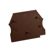 EP2.5-10BROWN - End Plate for ER2.5, ER4, ER6, ER10 - Price per 100