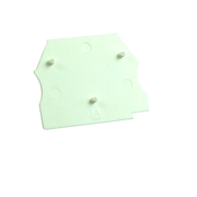 EP2.5-10WHITE - End Plate for ER2.5, ER4, ER6, ER10 - Price per 100