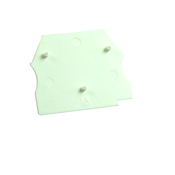 EP2.5-10WHITE - End Plate for ER2.5, ER4, ER6, ER10 - Price per 100