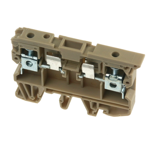 ERF2BEIGE - 6mm - Screw Clamp Fuse Terminal - Price Per 1