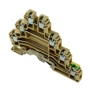 ERT3EBEIGE - Screw Clamp Terminal - 2.5mm - Triple Deck with Earth - price per 1