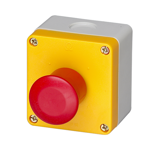 BG10P44S3-11 - Fire Brigade Emergency Stop - Key operated button - 40mm - 1NO 1NC