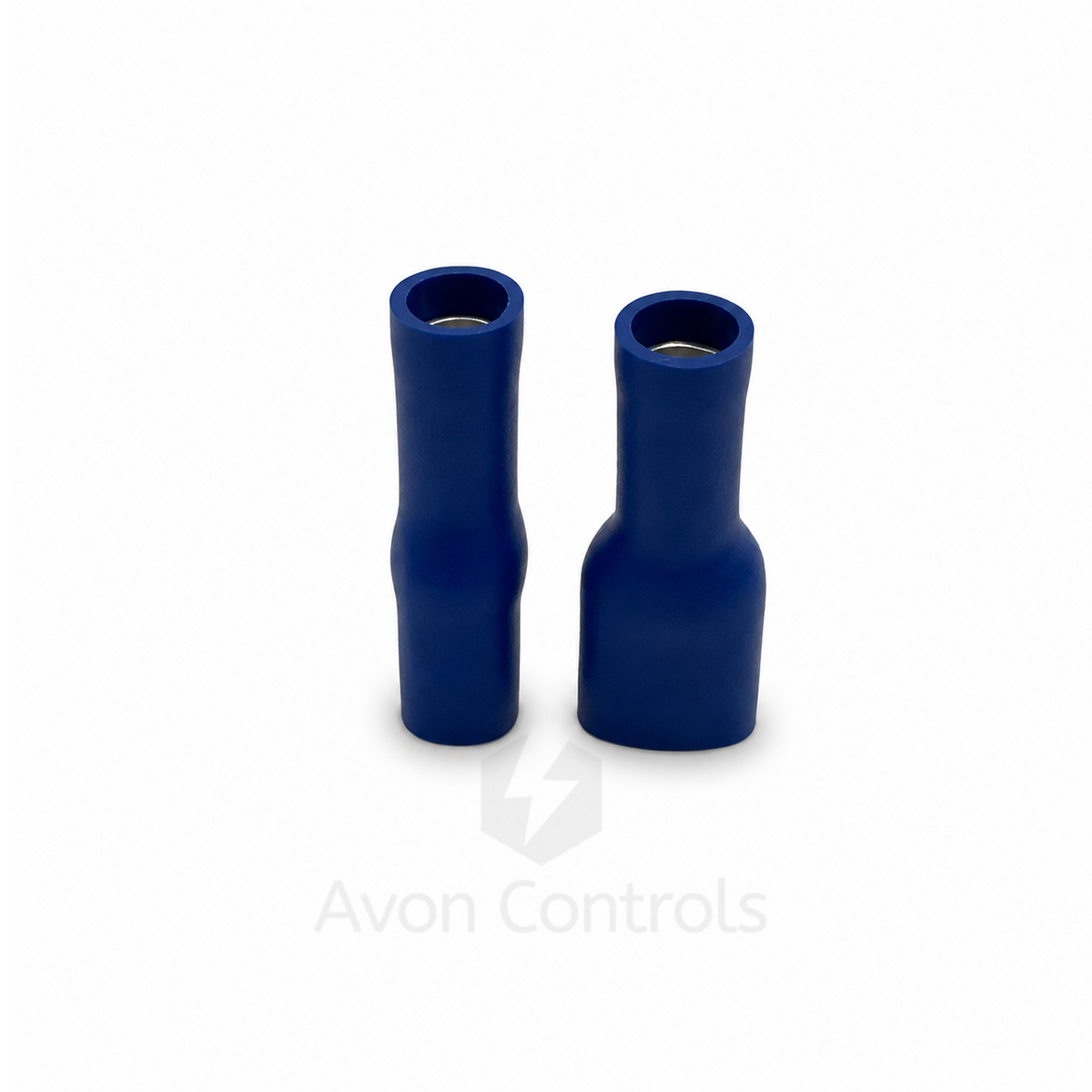 Fully Insulated Female Push On - Blue - 1.5-2.5mm Cable - 4.8mm - Pack of 100