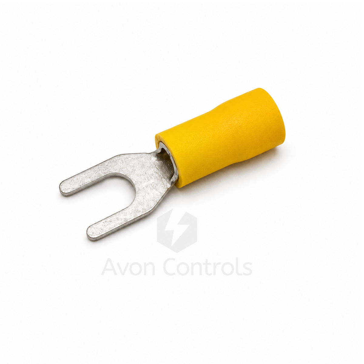 M5 - Fork Terminals - 5.3mm - Yellow - Pack of 100