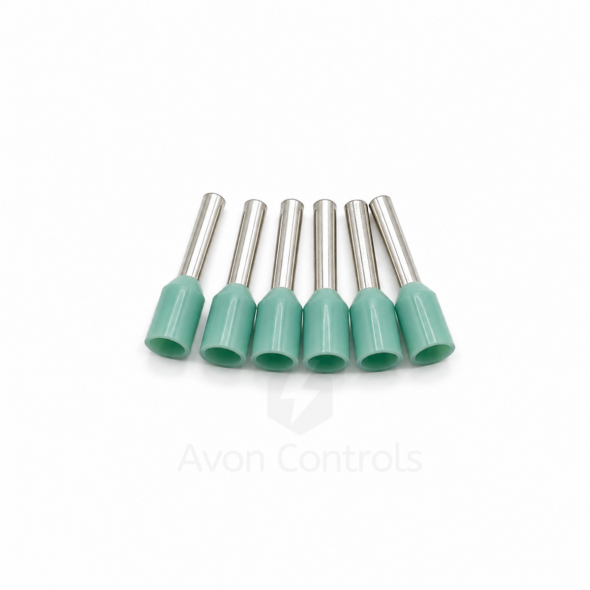 0.34mm Insulated Bootlace Ferrule (German) - Turquoise - Pack of 100