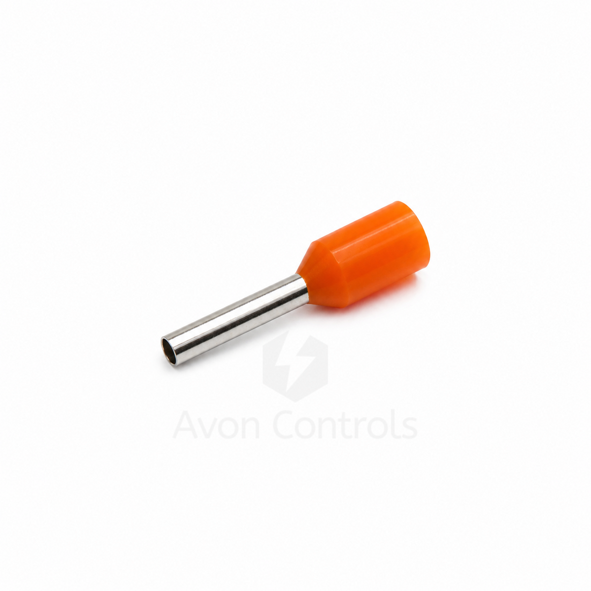 0.5mm Insulated Bootlace Ferrule (German) - Orange - Pack of 100