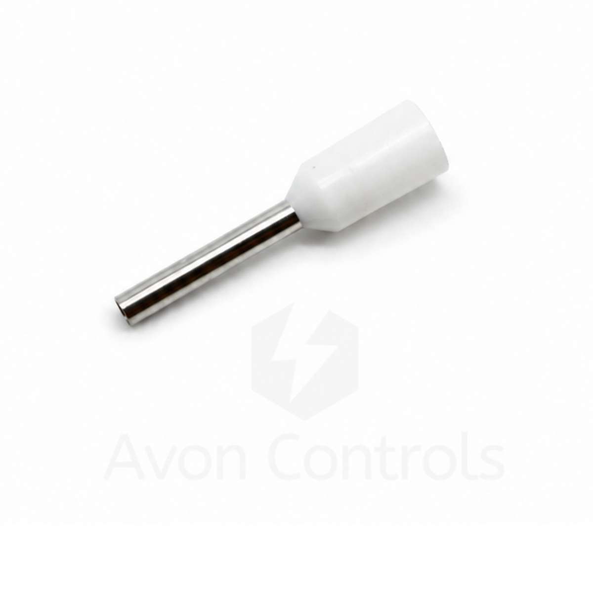 0.5mm Insulated Bootlace Ferrule (French) - White - Pack of 100