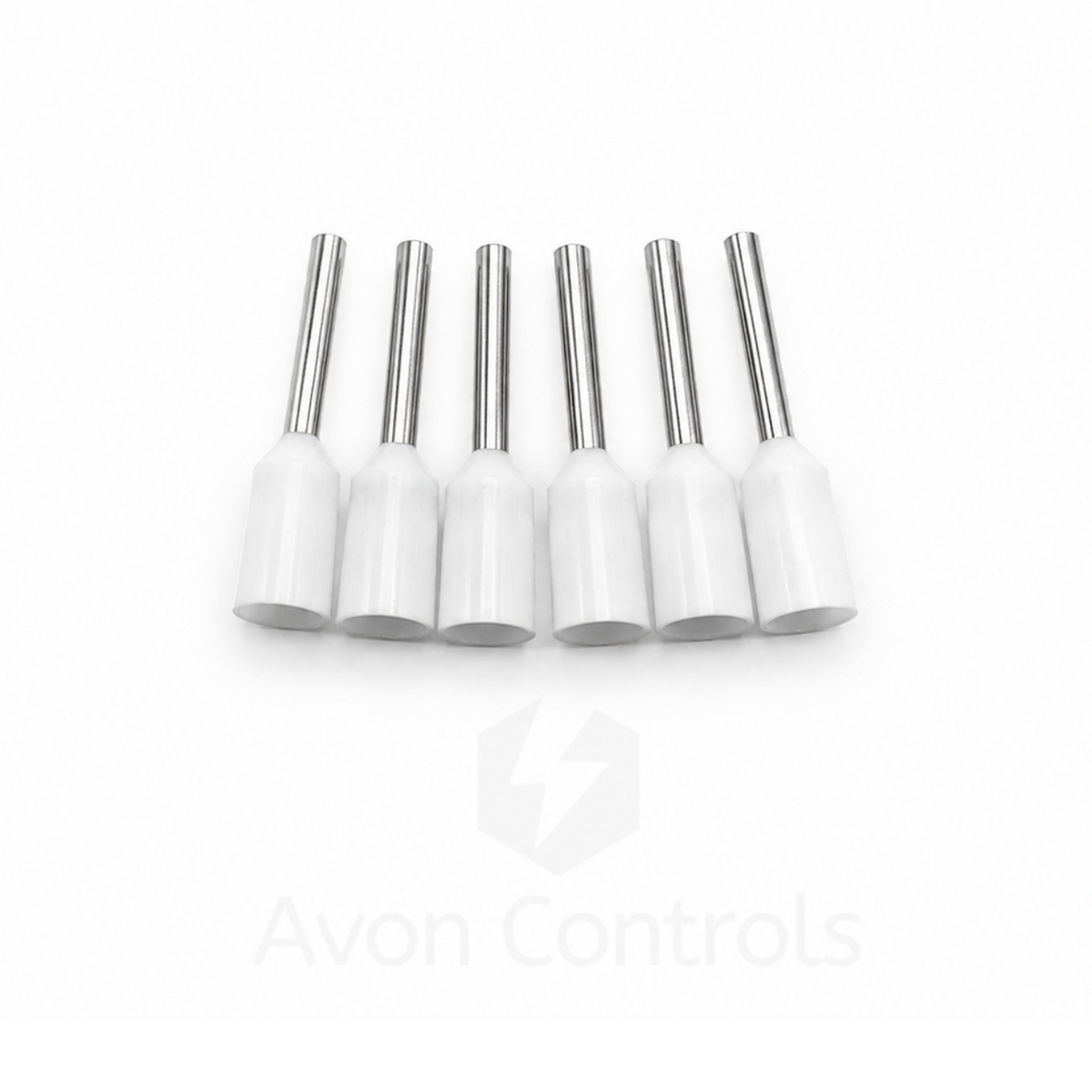 0.5mm Insulated Bootlace Ferrule (French) - White - Pack of 100