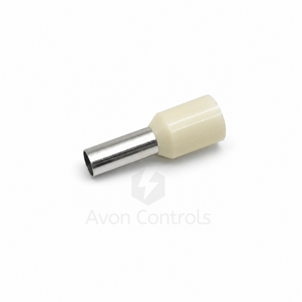 10mm Insulated Bootlace Ferrule (German) - Ivory - Pack of 100