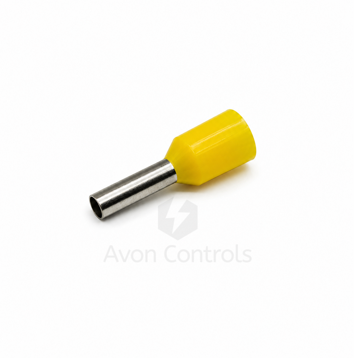1mm Insulated Bootlace Ferrule (German) - Yellow - Pack of 100