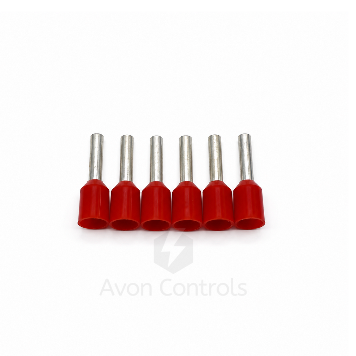 1.5mm Insulated Bootlace Ferrule (German) - Red - Pack of 100