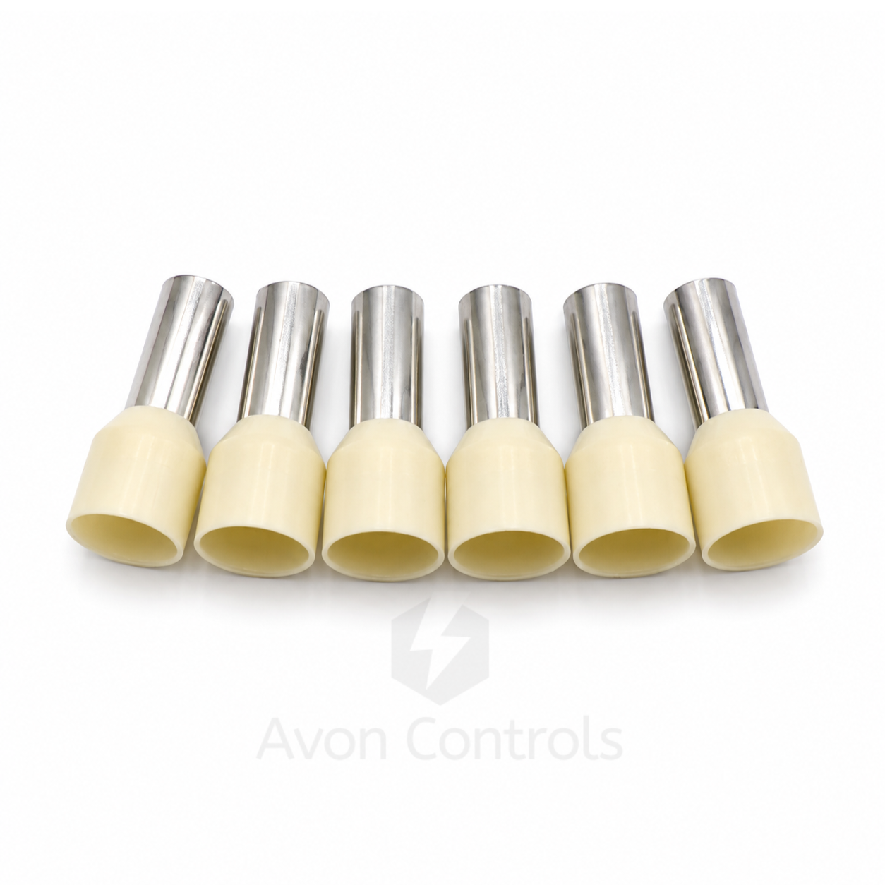 16mm Insulated Bootlace Ferrule (French) - Ivory - Pack of 100