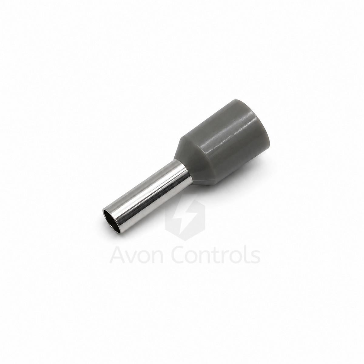 4mm Insulated Bootlace Ferrule (German) - Grey - Pack of 100