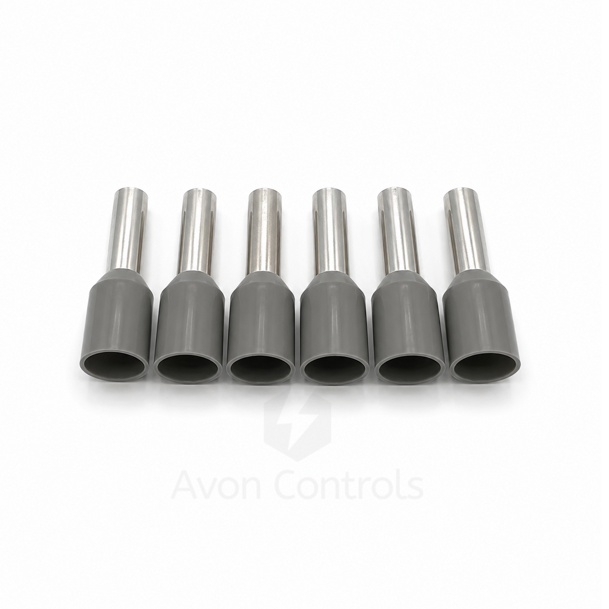 4mm Insulated Bootlace Ferrule (German) - Grey - Pack of 100