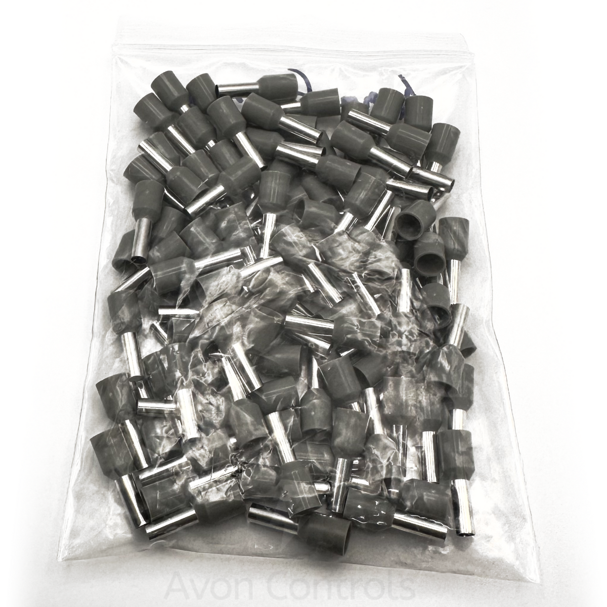 4mm Insulated Bootlace Ferrule (German) - Grey - Pack of 100