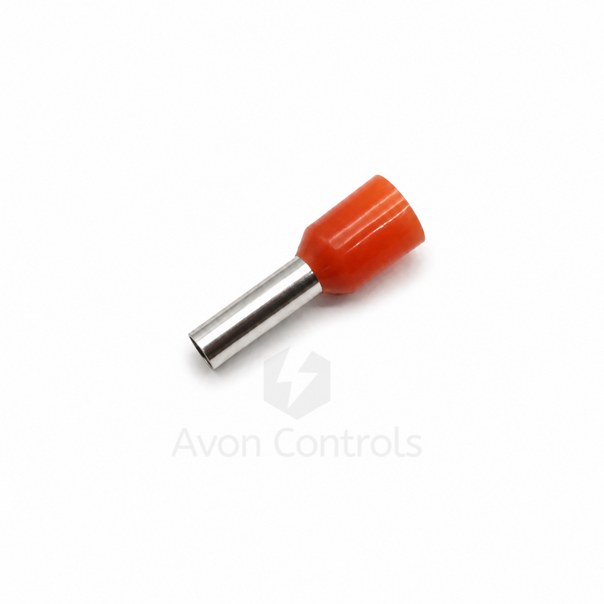 4mm Insulated Bootlace Ferrule (French) - Orange - Pack of 100