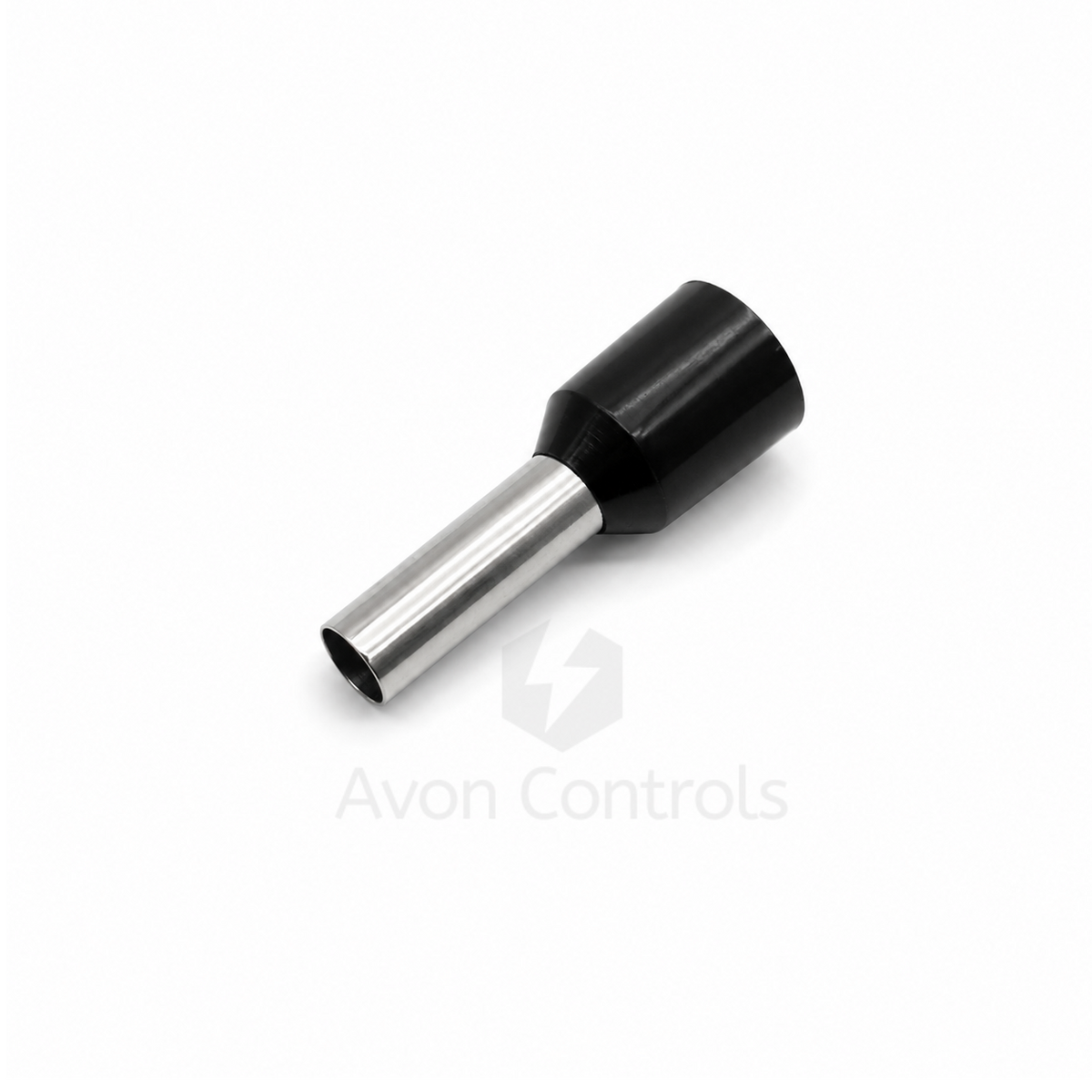 6mm Insulated Bootlace Ferrule (German) - Black - Pack of 100