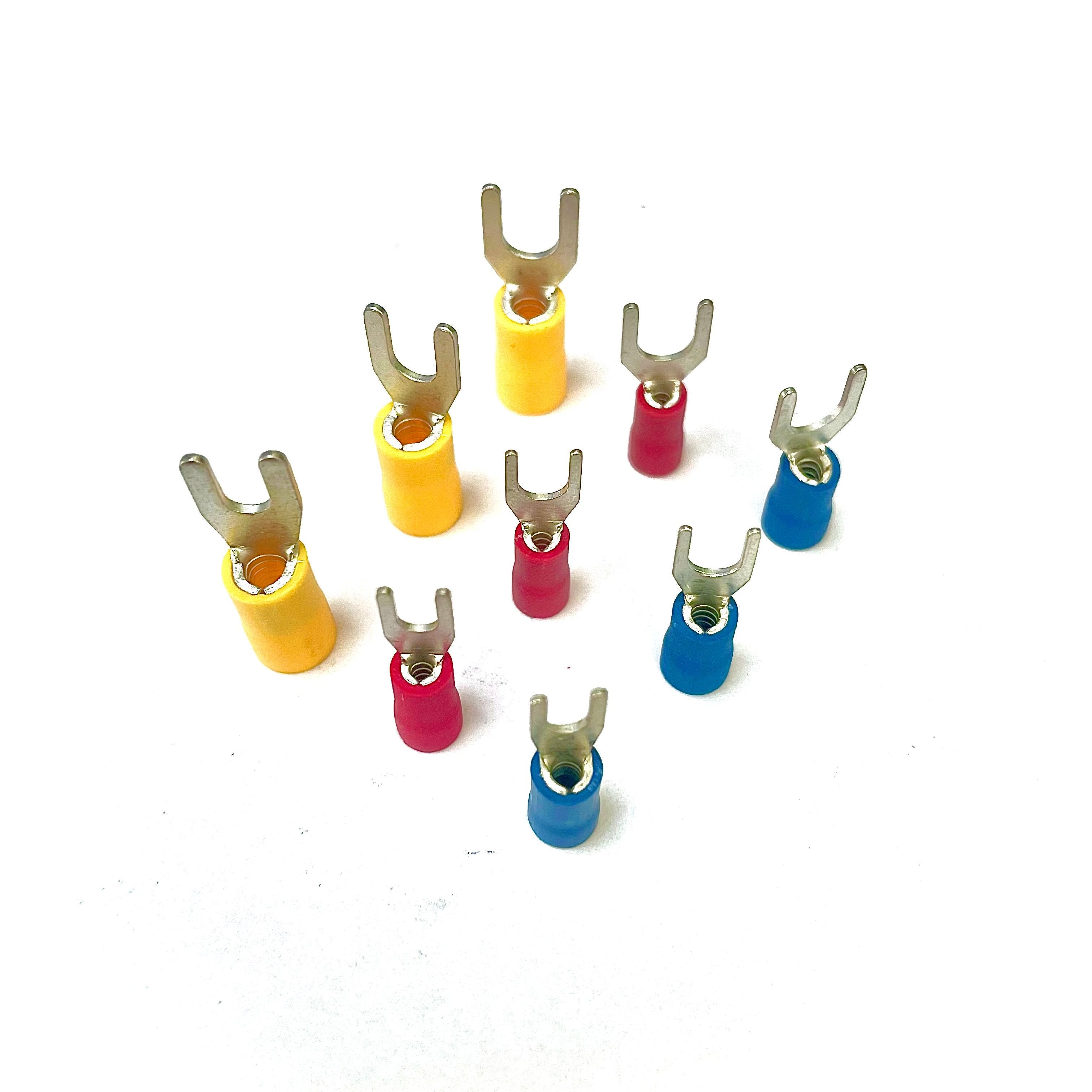 M3 - Fork Terminals - 3.2mm - Blue - Pack of 100