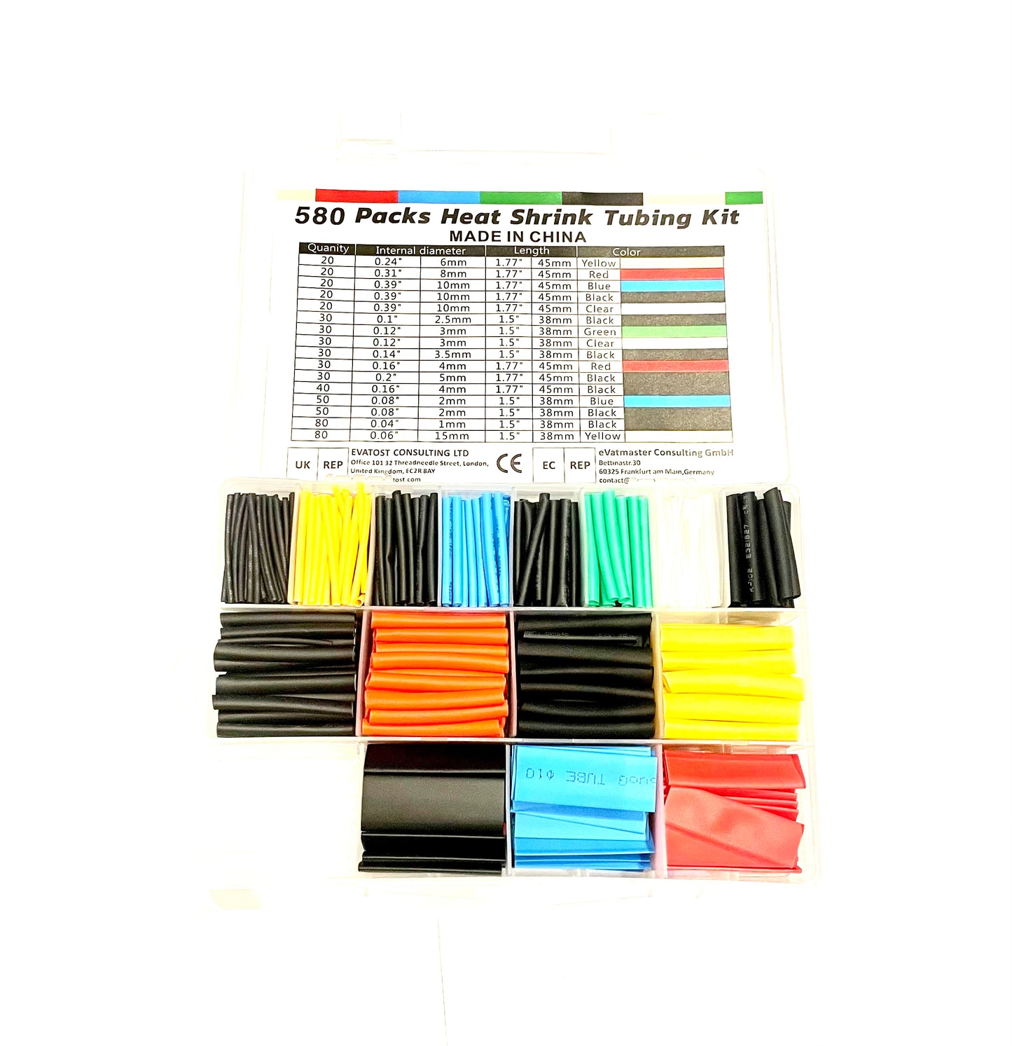 580 Piece Heat Shrink Kit