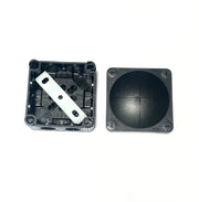 WISKA Combi 308 Box IP66/67 - 85 x 85 x 51mm - Black