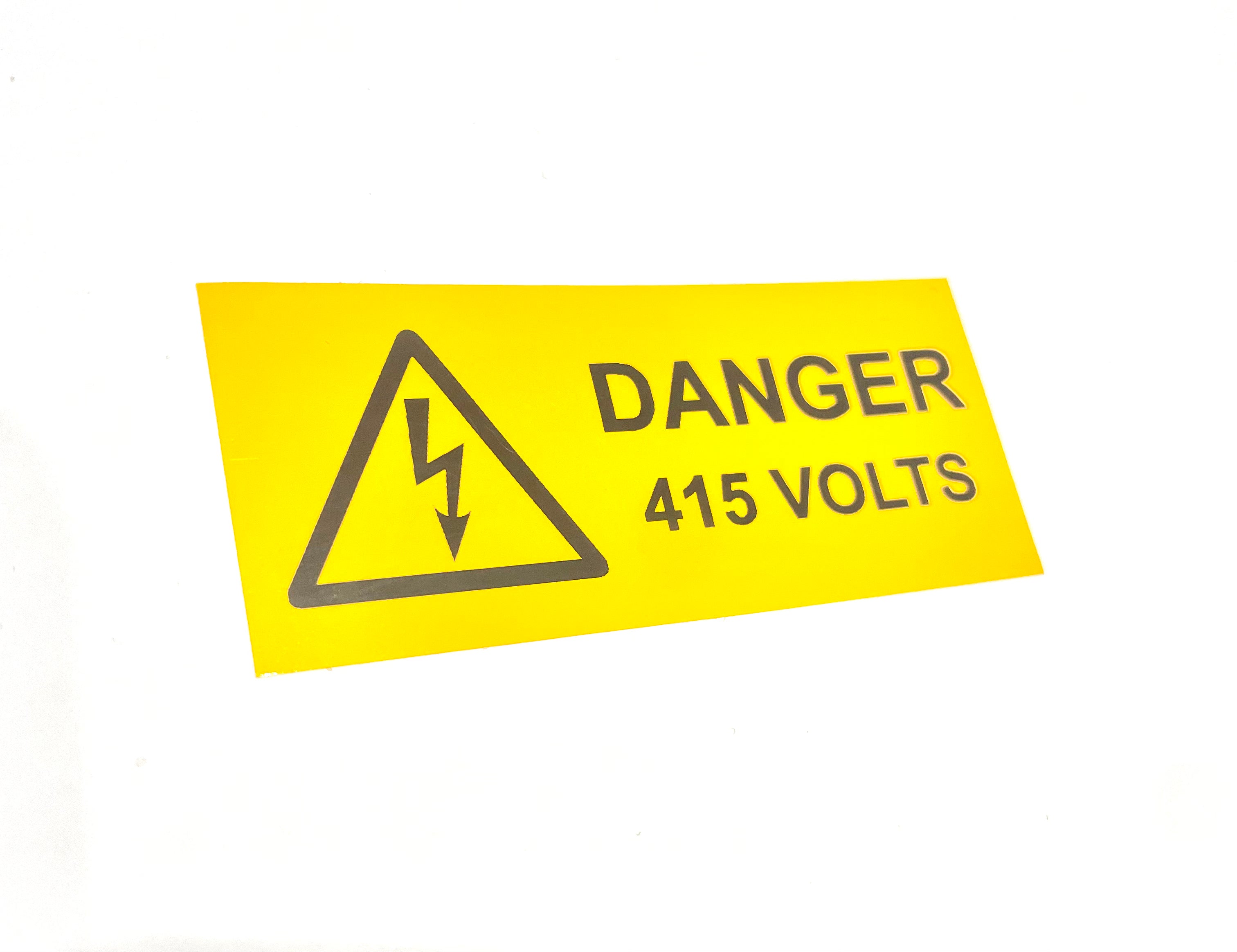 Warning Label “Danger 415 Volts”