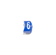 Bag of 200 - Colour Coded Cable Marker - Number 6 - Blue