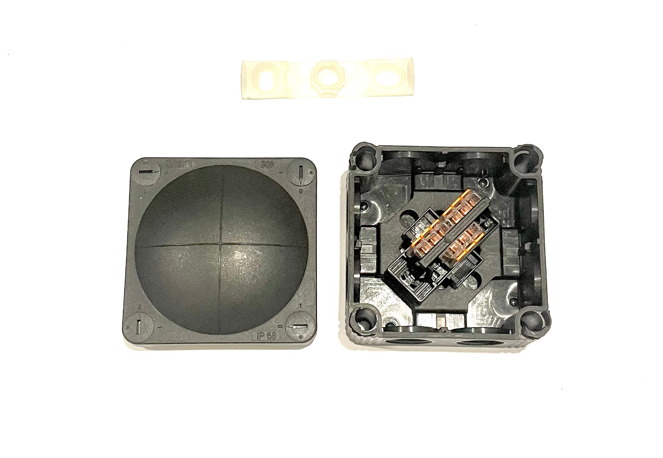 WISKA Junction Box with Wago terminal block - IP66/67 - 85 x 85 x 51mm - Black