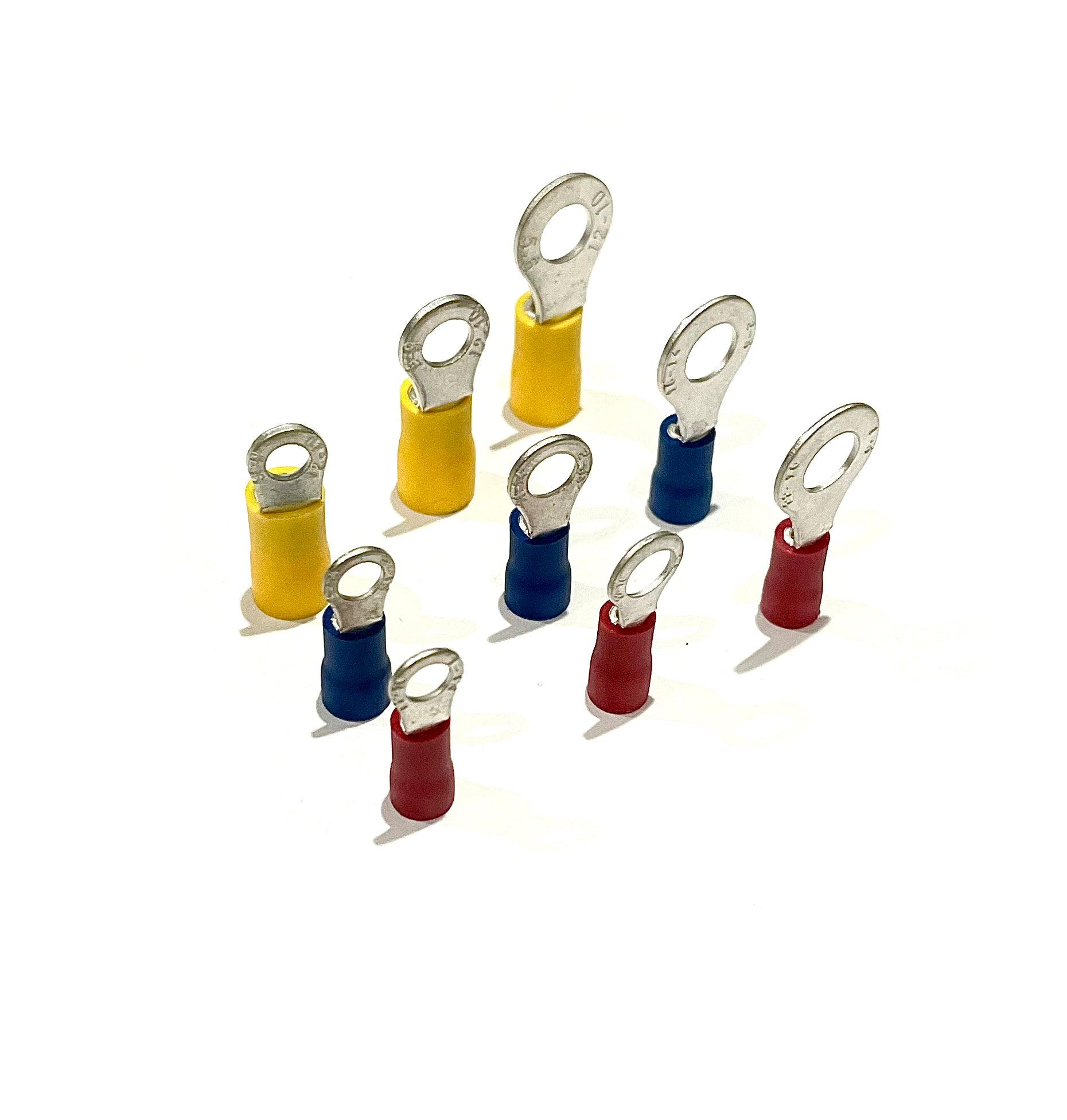 M3 - Ring Terminals - 3.7mm - Red - Pack of 100