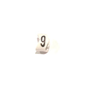 Bag of 200 - Colour Coded Cable Marker - Number 9 - White
