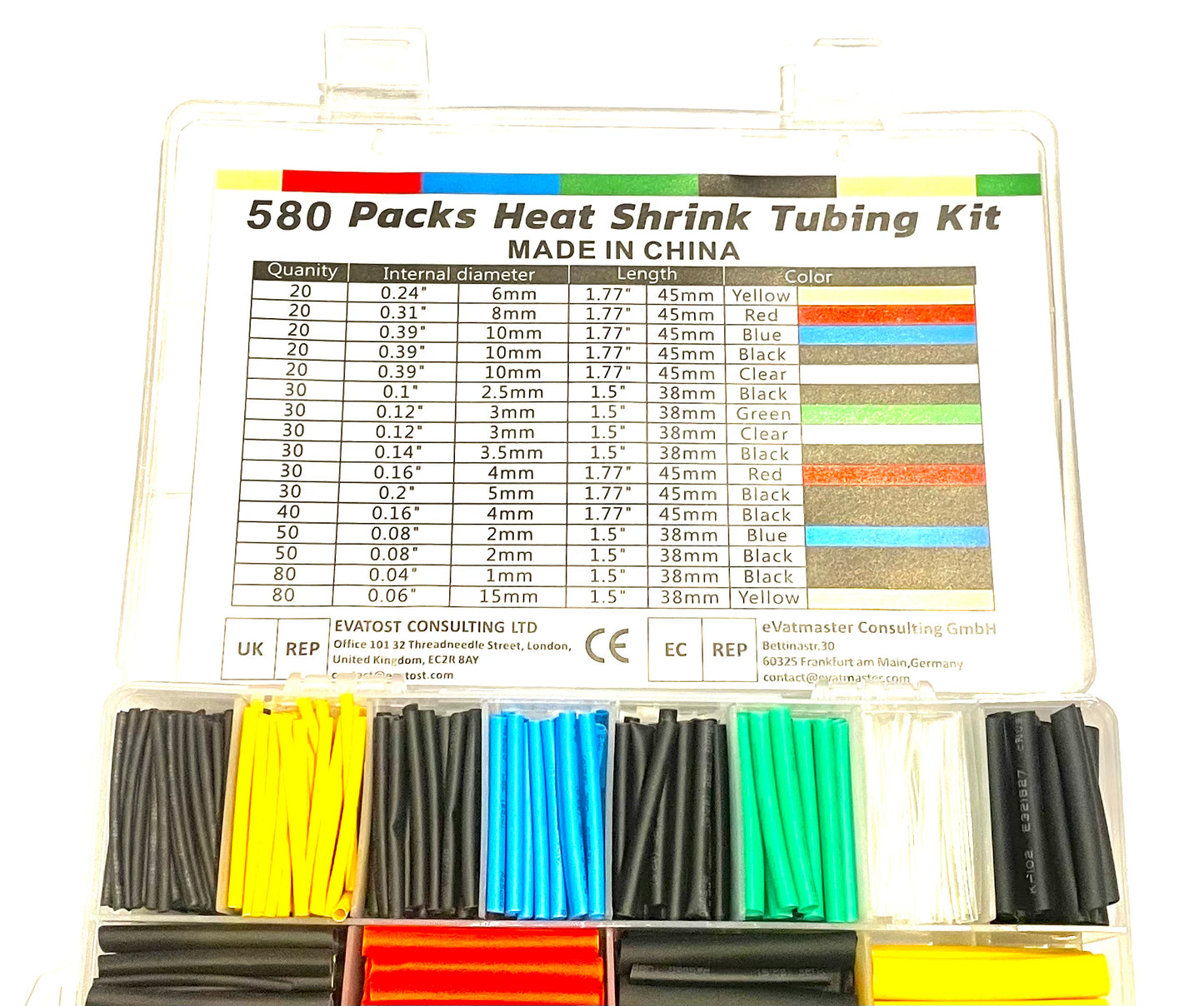 580 Piece Heat Shrink Kit