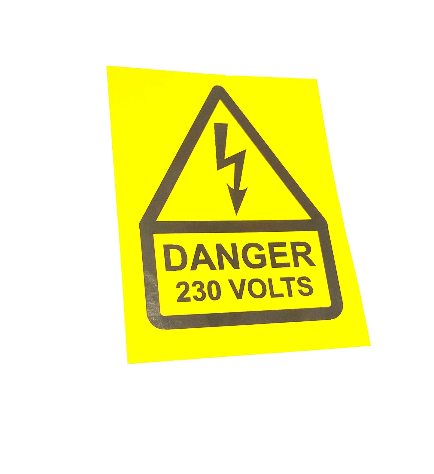 Warning Label “Danger 230 Volts”