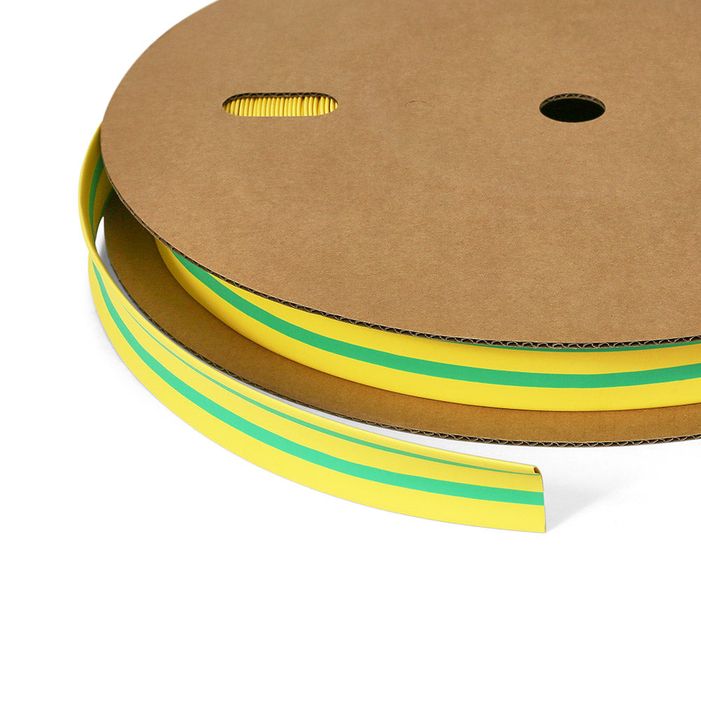 Heat Shrink - 2:1 Earth Heat Shrink Tubing 76.2mm - 25M Roll