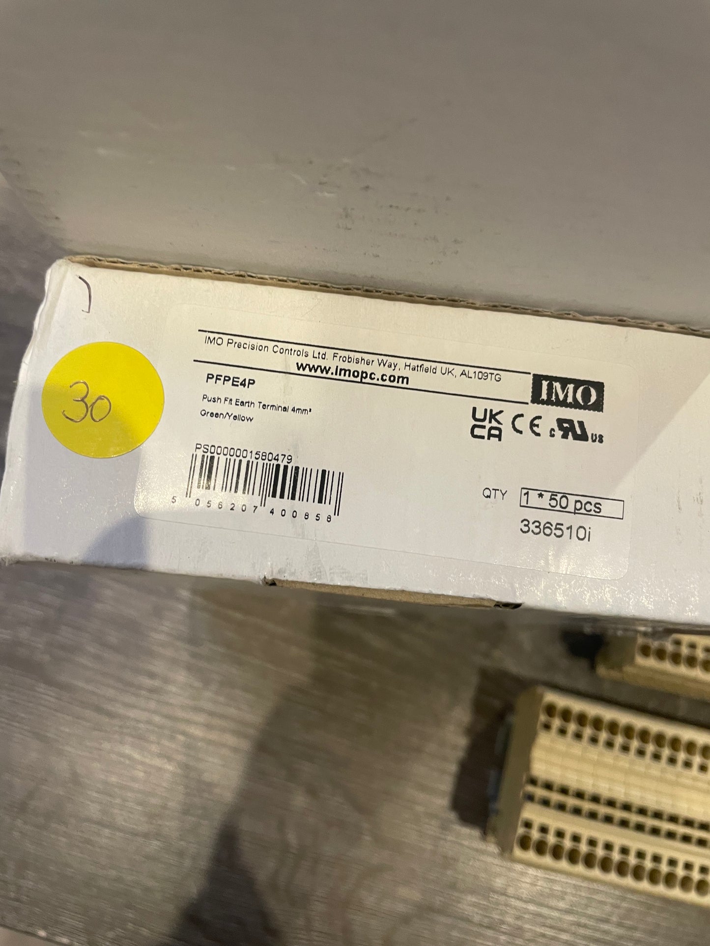 JOB LOT - IMO PUSH FIT DIN TERMINALS - VARIOUS COLOURS AND SIZES