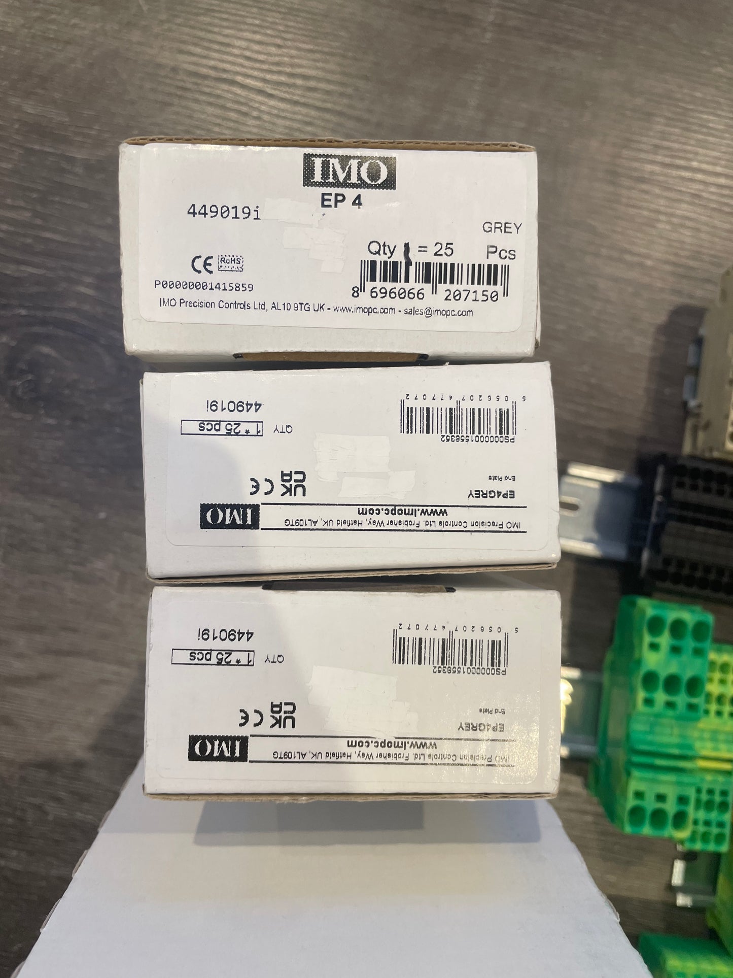 JOB LOT - IMO PUSH FIT DIN TERMINALS - VARIOUS COLOURS AND SIZES