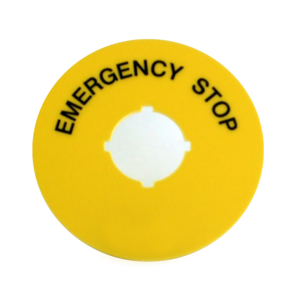 B3-7603-2 - Legend Plate for E Stop