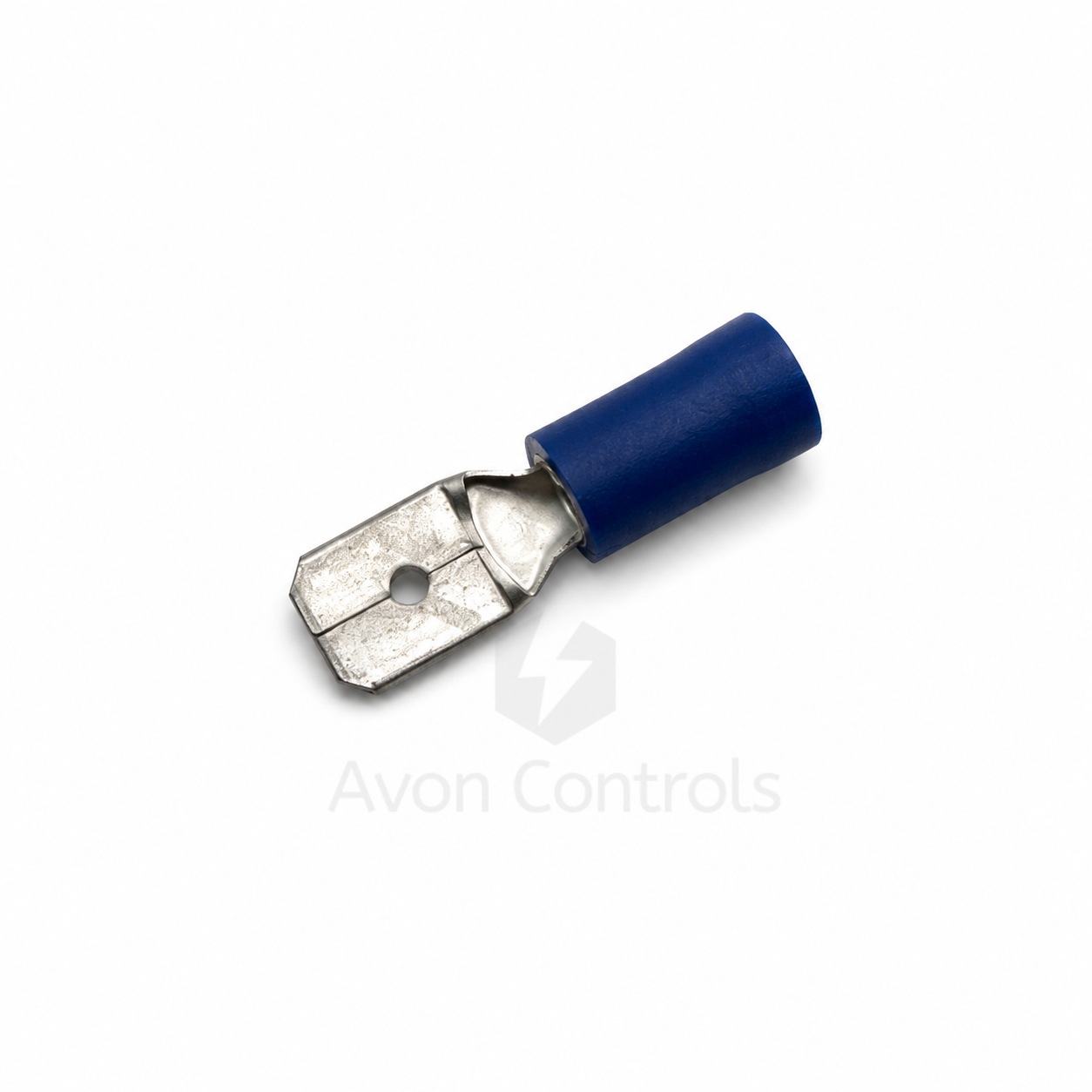 Male Insulated Push-On - Blue - 1.5-2.5mm Cable - 6.3mm