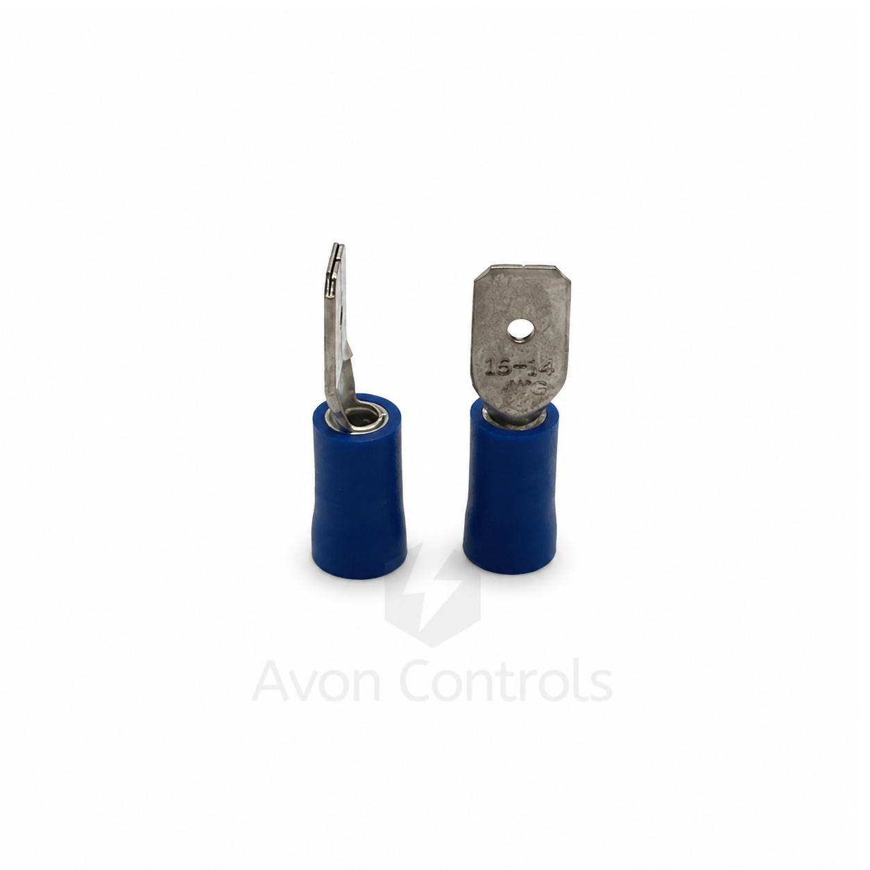 Male Insulated Push-On - Blue - 1.5-2.5mm Cable - 6.3mm
