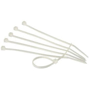 150 x 7.6mm Standard Natural Cable Ties - Pack of 100