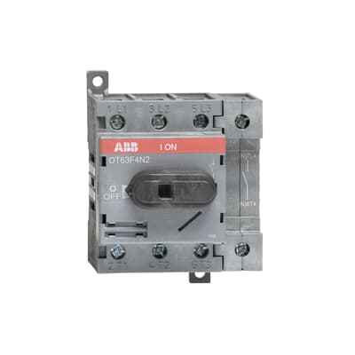 ABB - OT63F4N2 - 4 Pole Isolator - 63A - Door Interlocked