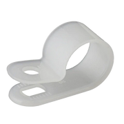 P Clip - 14.3mm -22mm - White- Pack of 100