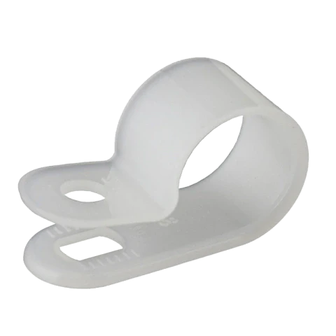 P Clip - 14.3mm -22mm - White- Pack of 100