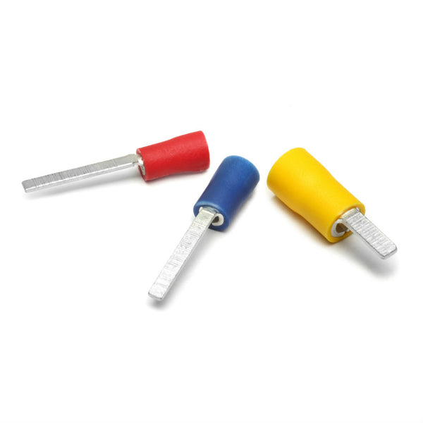 Fully Insulated Female Blade Terminal - Blue - 1.5-2.5mm Cable - 18mm Pin - Pack of 100