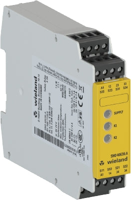 Wieland - SNO4063K-A AC/DC24V (A) - Safety relay, 3NO contacts - R1.188.0990.0