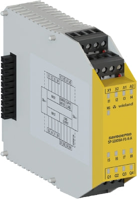 Wieland - SP-SDIO84-P1-K-ADC 24V - Samos PRO expansion unit, 8 safe inputs and 4 safe outputs - R1.190.0030.0