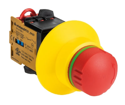 Wieland - SNH 1122 - sensorPRO e-stop actuator/push button and contact block, 2NC (inc.failure protection) - R1.200.1122.0