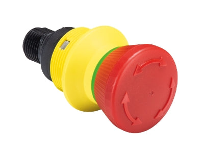 Wieland - SNH 1102 2 NC M12 - Emergency stop pushbutton, with M12 connection 5-pin, contact assignment 2 NC, IP65/IP67 - R1.210.1102.0